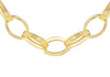 9ct Gold Oval Rings Belcher  Chain