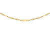 9ct Yellow Gold Diamond Cut Twist and Bar Curb Chain 41m/16"9