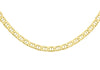9ct Yellow Gold Diamond Cut Rambo Chain 46m/18"9