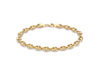 9ct Yellow Rambo Bead Chain Bracelet