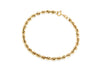9ct Yellow Gold 80 Rope Chain Bracelet