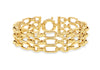 9ct Yellow Gold Tri-Strand Figaro Bracelet