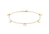 9ct Yellow Gold Hearts Links Bracelet