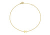 9ct Yellow Gold Initial Letter Bracelet