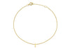 9ct Yellow Gold Initial Letter Bracelet