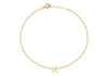 9ct Yellow Gold Initial Letter Bracelet