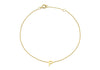 9ct Yellow Gold Initial Letter Bracelet