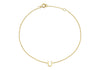 9ct Yellow Gold Initial Letter Bracelet