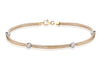 9ct Yellow Gold Flexible Beads Bracelet