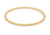 9ct Yellow Gold 60 Diamond Cut Prince of Wales Bracelet 19m/7.5"9