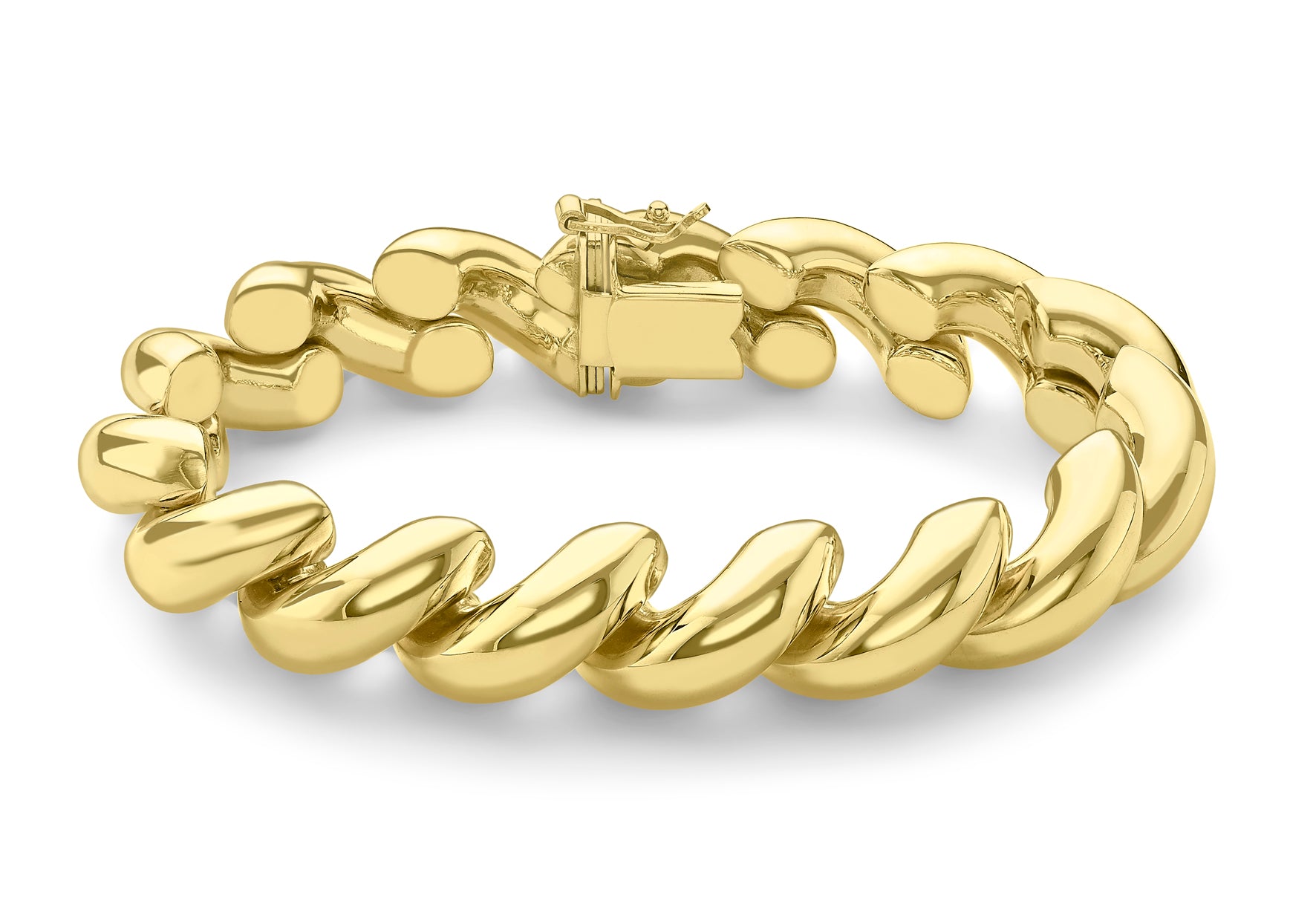 9ct Yellow Gold San Marco Bracelet 20m/8"9