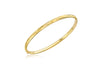 9ct Yellow Gold hamfered Bangle
