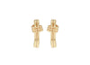 9ct Yellow Gold Annular Double Knot Earrings