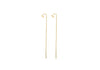 9ct Yellow Gold Bar Chain Drop Earrings