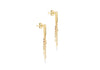 9ct Yellow Gold Tassel Bar Earrings