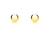 9ct Gold Polished Ball Child's Stud Earrings 