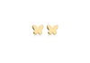 9ct Yellow Gold Butterfly Stud Earrings