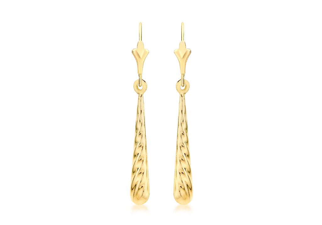 9ct Yellow Gold Drop Earrings