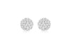 9ct Yellow Gold Crystal 7mm Ball Stud Earrings