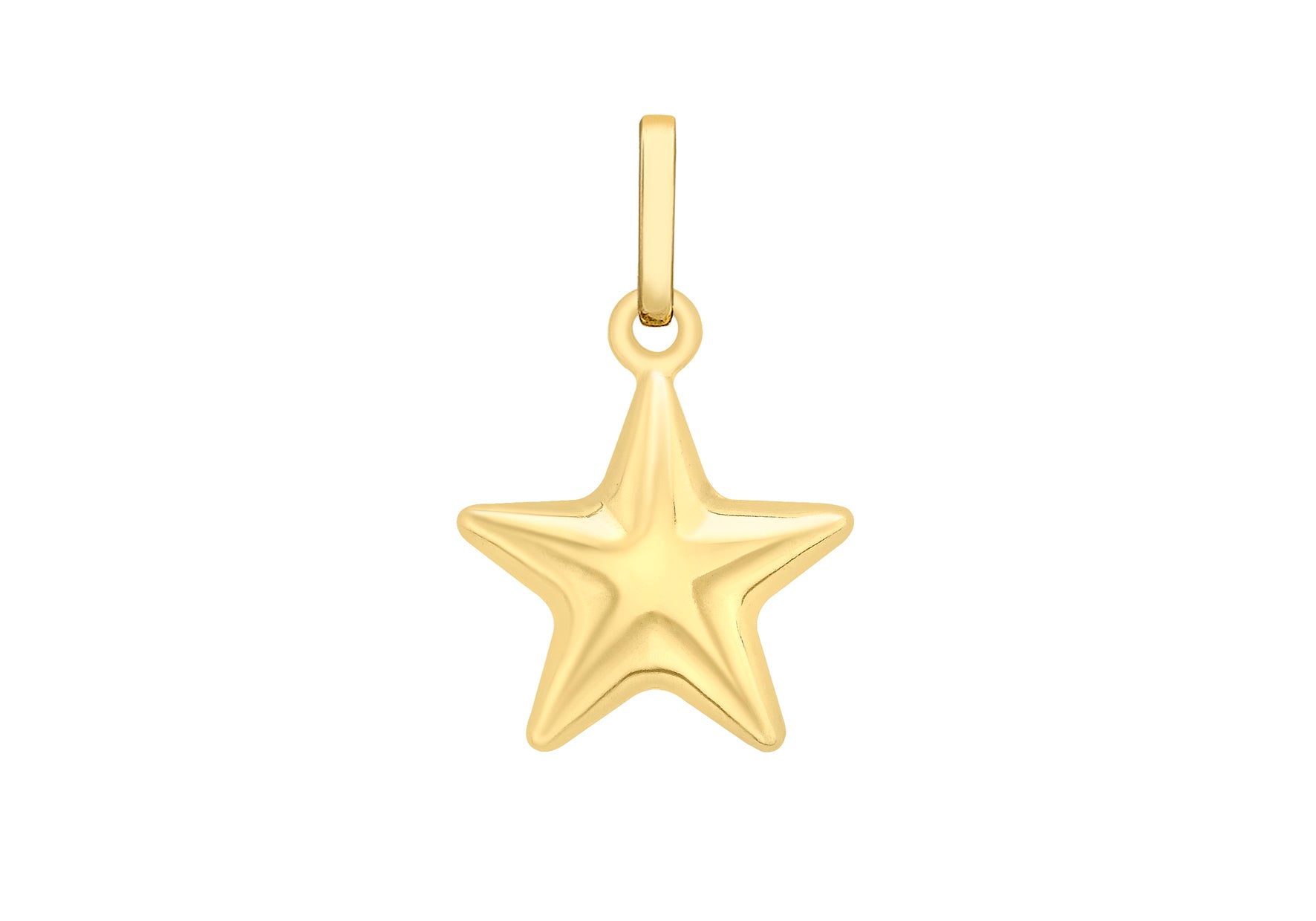 9ct Yellow Gold 13mm x 20mm Star Pendant