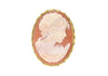 9ct Yellow Gold Cameo Amalfi Pendant and Brooch