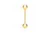 9ct Yellow Gold Ball Tongue Bar9