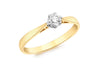 9ct Yellow Gold 0.25t Solitaire Diamond Ring