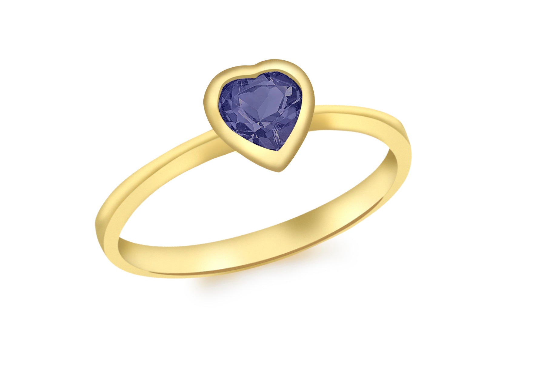 9ct Yellow Gold Oval Blue Swiss Topaz Ring