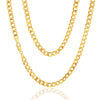 9ct Yellow Gold 160 Diamond Cut Flat Curb Chain