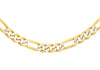 9ct 2-Colour Gold Figaro Chain 41m/16"9