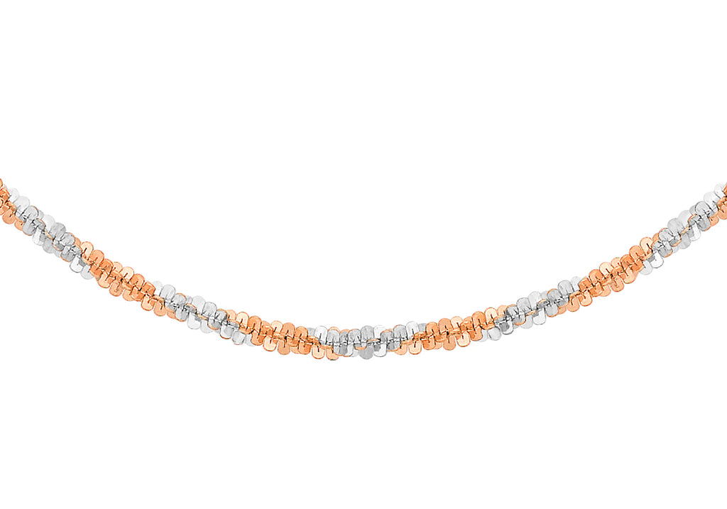 9ct 2-Colour Gold Dualle Chain 41m/16"9