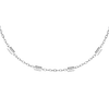 Sterling Silver Trace and Bar Chain