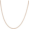 9ct Rose Gold 60 Diamond Cut Curb Chain