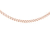 9ct Rose Gold 40 Diamond Cut Curb Chain