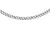 9ct White Gold 60 Diamond Cut Curb Chain