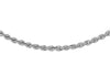 9ct White Gold 2mm Hollow Rope Chain 46m/18''9