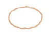 9ct Rose Gold 45 Twist Curb Bracelet 19m/7.5"9