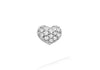 9ct White Gold 0.05t Pave Set Diamond Heart Slider Pendant