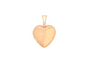 9ct Rose Gold Small Etched  Cross Detail Heart Locket