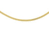 18ct Yellow Gold 30 Adjustable Slim Diamond Cut Curb Chain