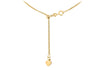 18ct Yellow Gold Spiga Adjustable Slim Slider Chain