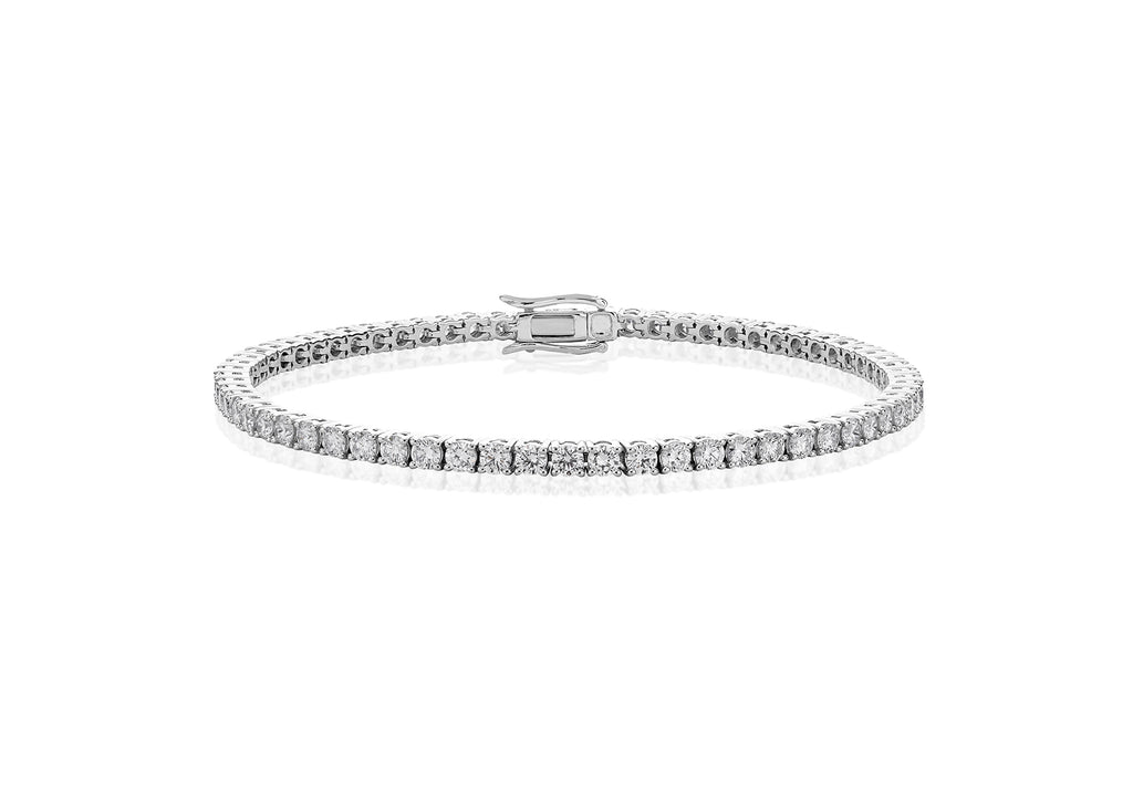 18ct White Gold 5.00ct Diamond Tennis Bracelet