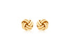 18ct Yellow Gold 10mm Knot Stud Earrings