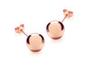 18ct Rose Gold Ball Stud Earrings