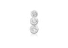 18ct White Gold 0.50ct Diamond Trilogy Pendant