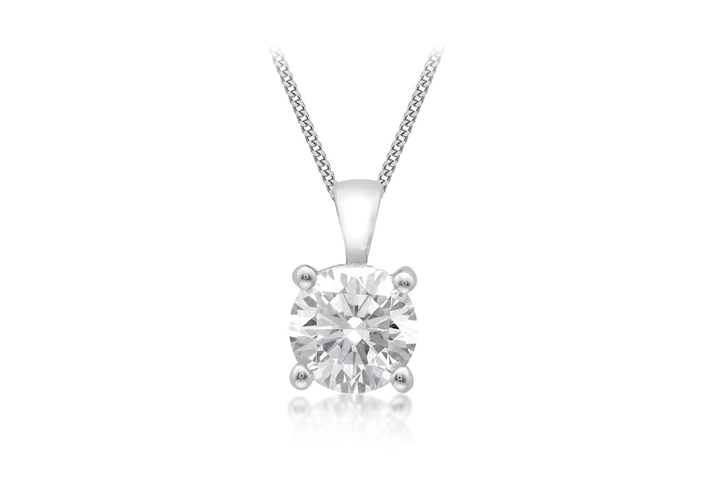 18ct White Gold 1.00ct Diamond Pendant