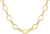 9ct Gold Textured Oval Rings Belcher Chain