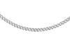 Sterling Silver 25 Adjustable Panza Curb Chain 41m/16"-46m/18"9