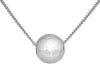 Sterling Silver 8mm Ball Necklace  46m/18"9