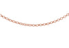 Sterling Silver Rose Gold Plated Belcher Chain